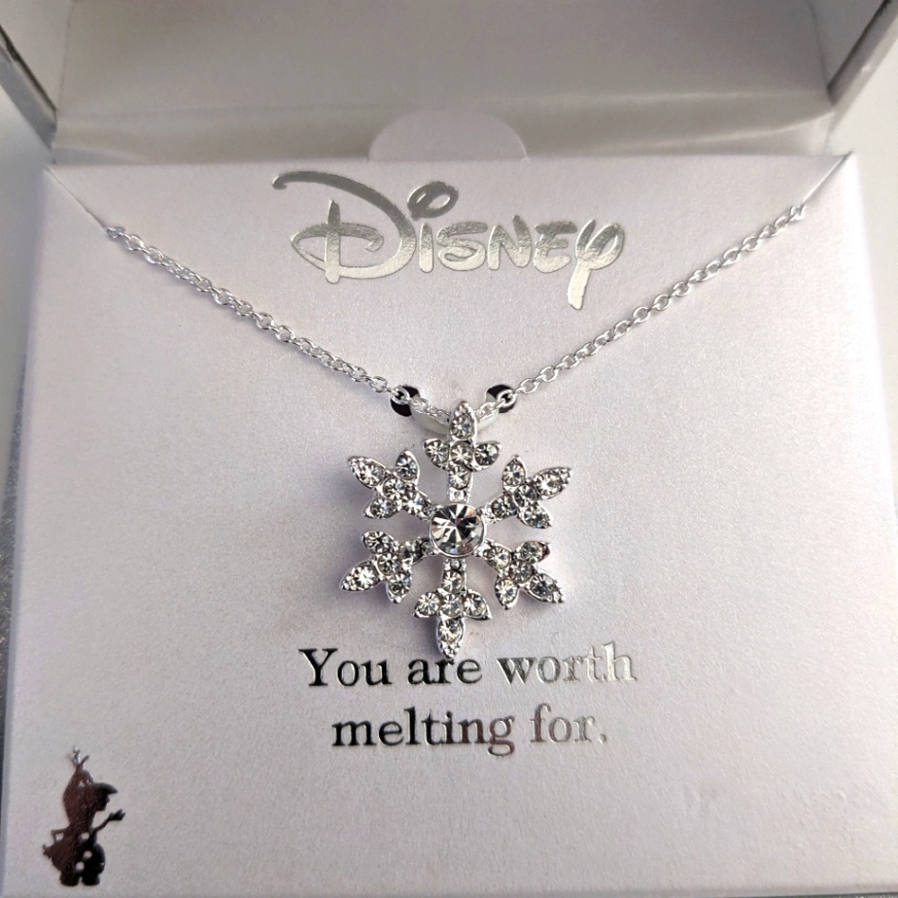 Disney Frozen Silver Snowflake Necklace